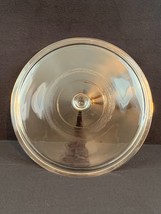 PERFECT! 12¼” Round Clear Glass Cover USA 26 2 Replacement Lid Corning? Pyrex?   - £17.52 GBP