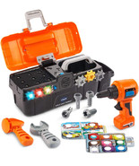 VTech Drill and Learn Toolbox Fix Play Kids Toy Developmental Pretend Gi... - $597.89 MXN