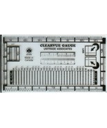 Uni-Safe  Plastic UNITRADE Postage Stamp Perforation Clearvue Gauge - $5.45