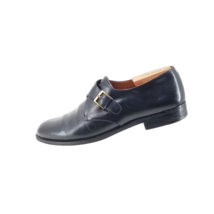 SALVATORE FERRAGAMO Men&#39;s Black Leather Monk Strap Loafers Made Italy Sz... - $91.04