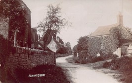 ALMONDSBURY GLOUCESTERSHIRE ENGLAND~VILLAGE VIEW~1907 PHOTO POSTCARD - £8.00 GBP