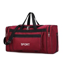 Large Capacity Men Sport Travel Bag Waterproof Women Gym Red Black Yoga Fitness  - £80.67 GBP
