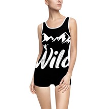 Customizable Women&#39;s Vintage One-Piece Swimsuit in Vibrant Print - £26.54 GBP