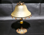 Vintage PartyLite PARIS RETRO Metal Tealight Candle Holder Lamp With Gla... - $36.60