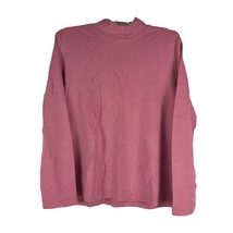 Karen Scott Women&#39;s Long Sleeve Mock Neck Blouse Size L Pink - £9.03 GBP