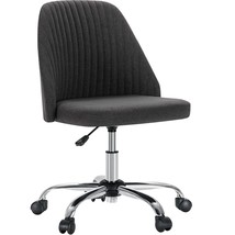 Stylish Adjustable Armless Swivel Task Chair for Home Office and Small S... - $1,874.51 MXN