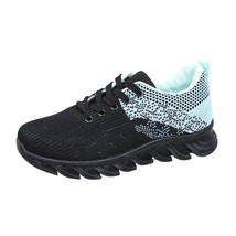 Mixed Color Knitting Women Sneakers Mesh Breathable Outdoor Sports Shoes Woman A - £21.88 GBP