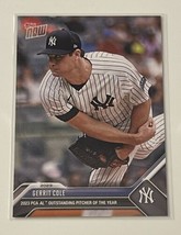 Gerrit Cole 2023 Topps NOW PCA Card #PCA-7 AL Player of the Year MLB NY Yankees* - £5.12 GBP