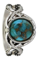 Montana Silversmith Sterling Lane High Spirited Turquoise Ring - £102.72 GBP