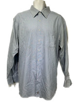 Nordstrom Men’s Button Down Shirt plaid long sleeve Traditional Fit 17.5 - £14.99 GBP