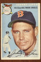 Vintage 1954 Baseball Card TOPPS #19 JOHNNY LIPON 3rd Base Baltimore Orioles - £7.37 GBP