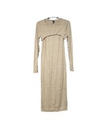 Wild Fable Juniors Light Brown Ribbed Maxi Dress Size Large New - £8.53 GBP