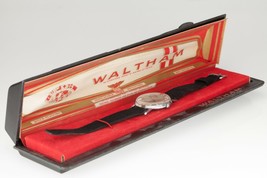 Waltham Men's Stainless Steel Hand-Winding Watch w/ Original Box & Papers 1950s - £392.27 GBP