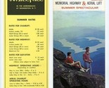 Whiteface Memorial Highway &amp; Aerial Lift Brochure Whiteface Mountain New... - £14.24 GBP