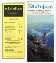 Whiteface Memorial Highway &amp; Aerial Lift Brochure Whiteface Mountain New York - £14.19 GBP