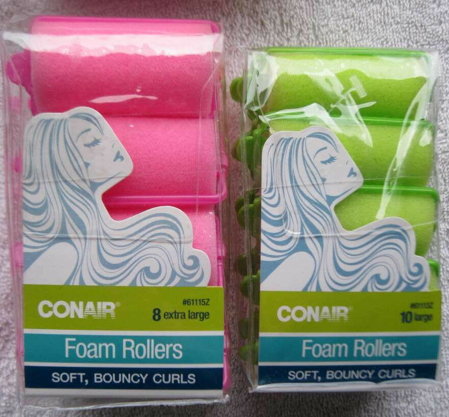 Primary image for Conair Foam Rollers Volume Body Curls Hair Curlers Soft Bouncy Extra Large Waves