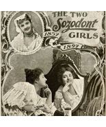 Two Sozodont Girls Dentrifice 1897 Advertisement Victorian Toothpaste AD... - €34,08 EUR