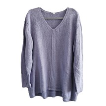 J.Jill  Pure V-Neck Long Sleeve Knit Sweater Lavender Womens Large - £17.20 GBP