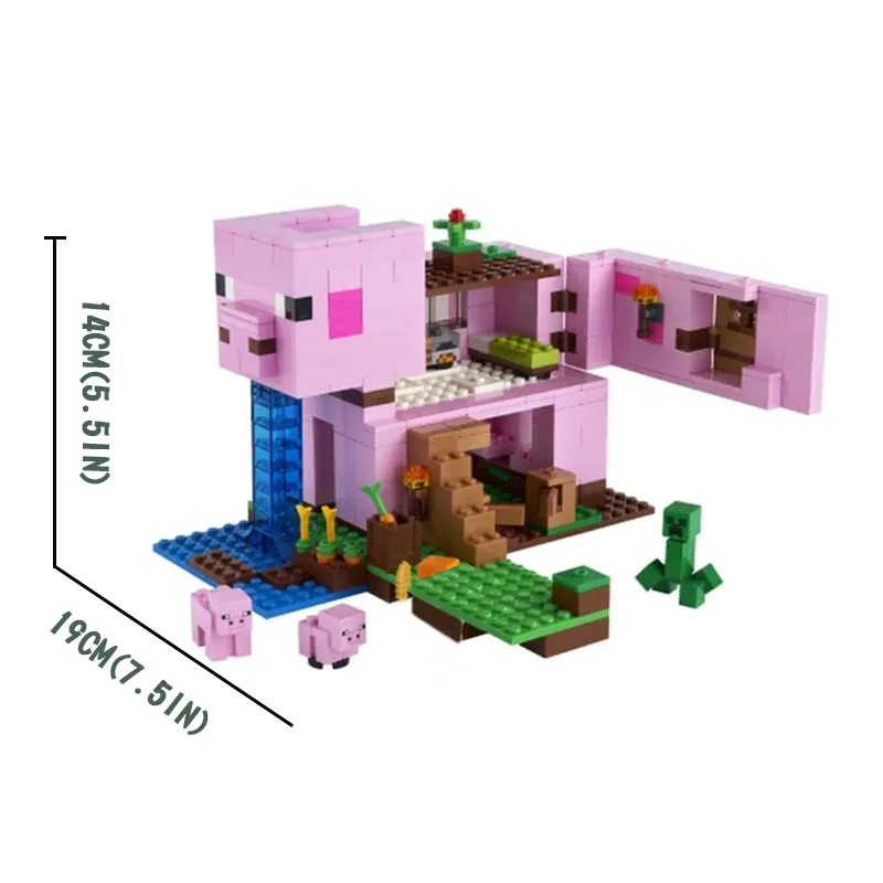 Primary image for Ideeas Series Pig House Building Block With Figures Collect Toys 