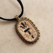 Stunning Stones Mosaic Pendant, Jewish Gift Necklace With “Sha Dai” Design - £81.15 GBP