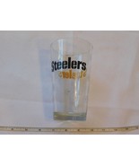 Pittsburg Steelers Pint Glass Beer Mug Glass 5 3/4&quot; Tall X 3 3/8&quot; **Marks - £14.16 GBP