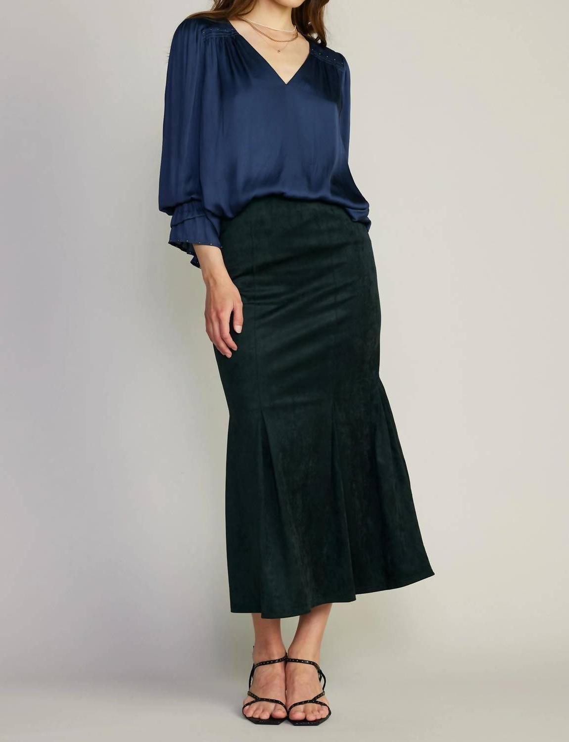 Current Air Vegan Suede Fishtail Skirt Size XS - $43.56