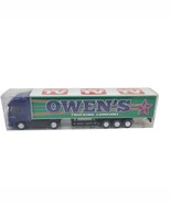 Vintage Owen’s Trucking Company Semi Tractor Trailer Navy Blue Cab 1/64 - $15.00