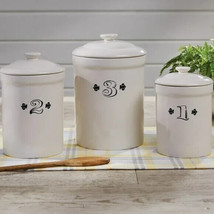 Farmhouse Canister Set with lids - Stoneware - $69.99