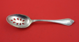 Old Newbury by Towle Sterling Silver Pierced Serving Spoon 9-hole 8&quot; - £84.28 GBP