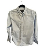 VINEYARD VINES Boys WHALE Shirt Button Down Blue Striped Sz L (16) - £11.31 GBP