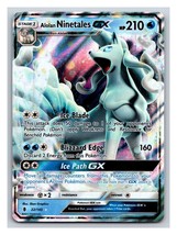 Pokémon TCG Alolan Ninetales GX Sun &amp; Moon: Guardians Rising 22/145 Holo PP4 - $4.90