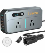 Vehicle Power Inverters With Dual Usb Ports, Pd 30W Usb-C, And Qc3.0 Fast - $974.40 MXN