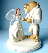 Lenox Disney Belle&#39;s Wedding Dreams Cake Topper Figurine Beauty &amp; Beast 7.25 New - £388.83 GBP