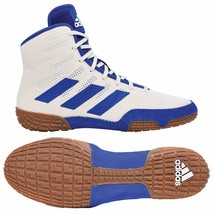Adidas | FW0396 | Tech Fall 2.0 | White &amp; Royal | NEW 2020 YOUTH Wrestling Shoes - £70.69 GBP