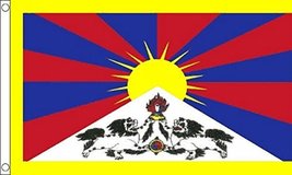Tibet Flag - Large 5 x 3 FT 150cm x 90cm - ShamrockSuperstore - £6.13 GBP