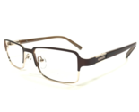 Alberto Romani Eyeglasses Frames AR5001 BR/GD Brown Wood Grain Gold 53-1... - $55.85