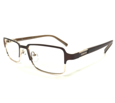 Alberto Romani Eyeglasses Frames AR5001 BR/GD Brown Wood Grain Gold 53-16-140 - £44.48 GBP