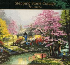 Candamar Designs Cross Stitch Thomas Kinkade Stepping Stone Cottage Kit 14 x 11 - $18.99