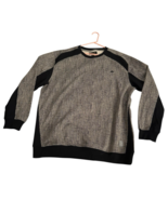 A Tiziano Premium Menswear Crewneck Sweater Beige/Black  3XL Poly/Rayon/... - $872.59 MXN