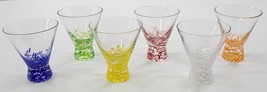 *AR) Dansk Vivacious Set of 6 Colorful Stemless Cocktail Glasses 5.5oz - £23.25 GBP