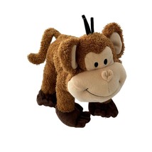 Commonwealth Animal Monkey Plush Stuffed Toy Dark Brown Feet Sewn Eyes - £9.02 GBP