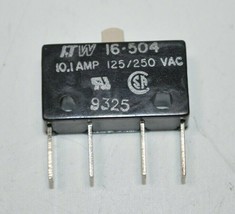NEW ITW Subminiature Microswitch Pin Plunger 10.1 A / 125/250 VAC 16-504 - £15.56 GBP