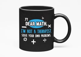 Make Your Mark Design Dear Math. Funny, Black 11oz Ceramic Mug - £17.11 GBP+