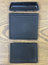 2008 - 2012 Land Rover Lr2 Center Console Compartment Tray Rubber Mat Set OEM - £35.60 GBP