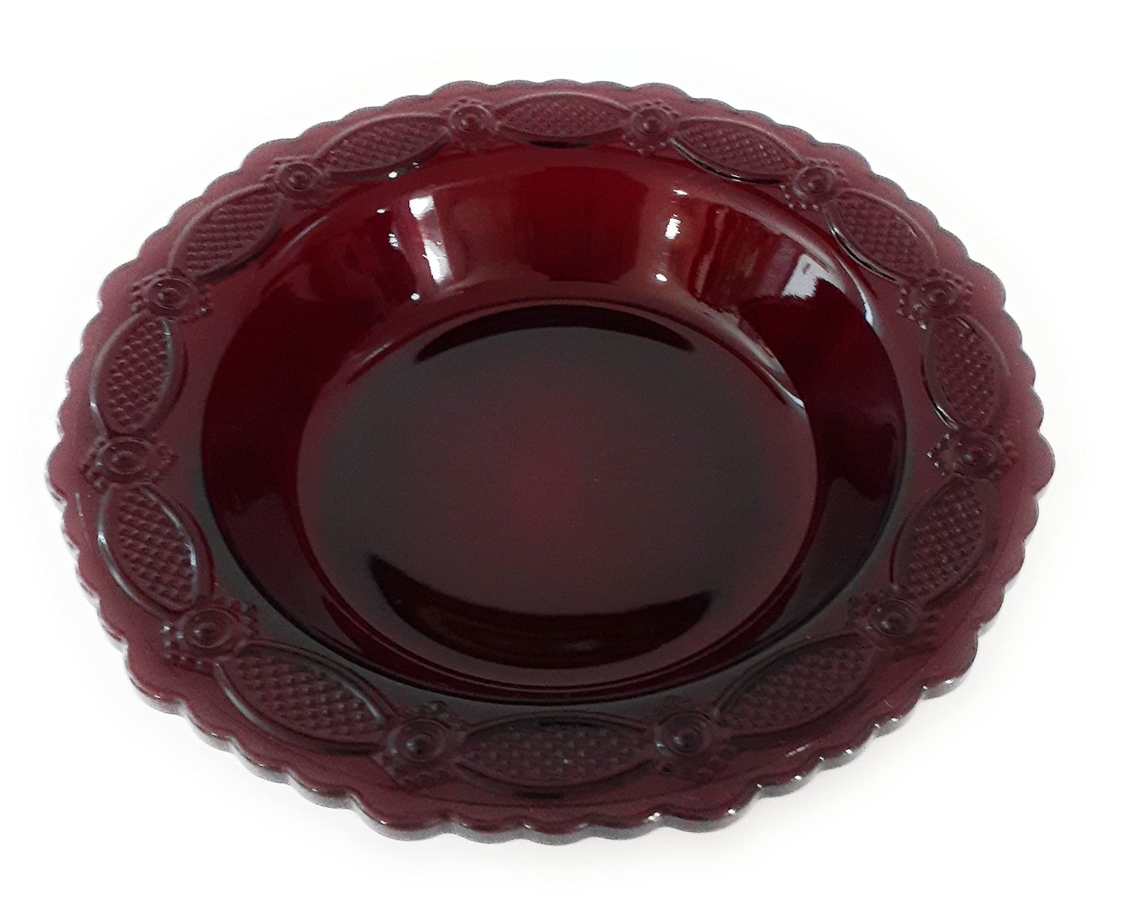 Primary image for Avon 1876 Cape Cod Rim Soup Bowl - Ruby Pattern