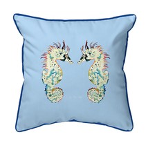 Betsy Drake Betsy&#39;s Seahorses Light Blue Background Extra Large Corded Indoor - £50.24 GBP