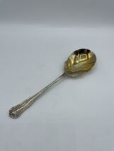 RITZ STYLE Sheffield England Silverplate Large Serving Spoon 9 3/8&quot; Bs303 - $72.92 MXN