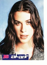 Alanis Morissette teen magazine pinup clipping close up dazed 16 magazine - $3.50