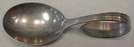 Overture By National Sterling Silver Baby Spoon Bent Handle 3 1/2&quot; - $68.31