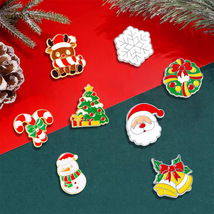 8 Pieces Christmas Brooch Set Metal Brooch Free Shipping - £12.64 GBP
